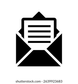 Mail Envelope Icon isolated on white background
