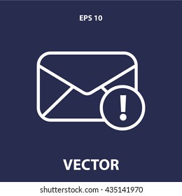 mail envelope icon. mail envelope line icon