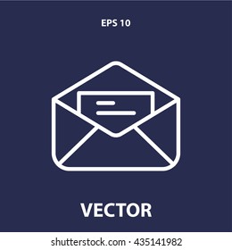 mail envelope icon. mail envelope line icon
