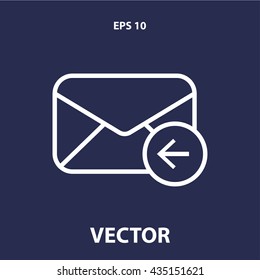 mail envelope icon. mail envelope line icon