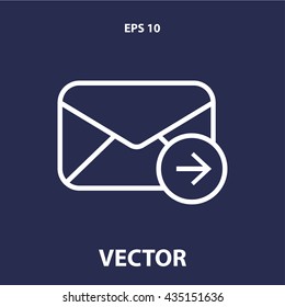 mail envelope icon. mail envelope line icon