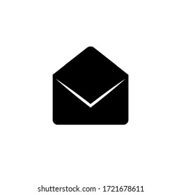 Correo. Icono de sobre, logotipo aislado en fondo blanco