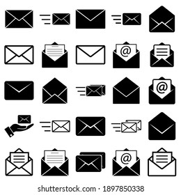 Correo, icono de sobre, logotipo aislado en fondo blanco