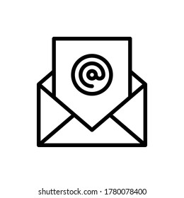 Mail, Envelope Icon Logo Vector Isolated. Email and Business Icon Set. Editable Stroke and Pixel Perfect.