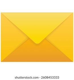 Mail envelope icon on transparent background. Notification, message or email vector icon. 