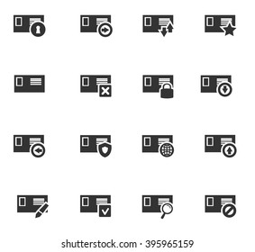 Mail and envelope icon set for web sites and user interface