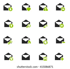 Mail and envelope icon set for web sites and user interface
