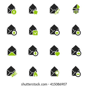 Mail and envelope icon set for web sites and user interface