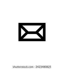 E-Mail-Envelope-Symbol für einfache Line-Style-Nachricht Vector Perfect Web- und Mobile-Illustration 
