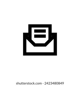 Mail Envelope Icon Simple Line Style Message Vector Perfect Web and Mobile Illustration 