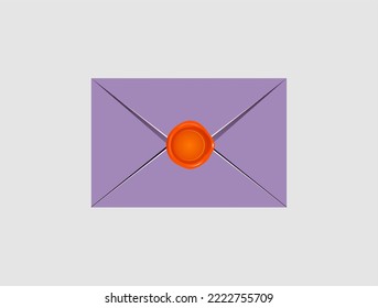 
Briefumschlag-Symbol mit Briefmarke
 einzeln auf grauem Hintergrund. E-Mail-Benachrichtigung senden
 mit Buchstaben, Prüfzeichen, Papierebene und Lupe.
 realistische Vektorgrafik