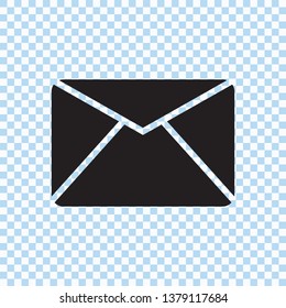Mail envelope icon, vector illustration
