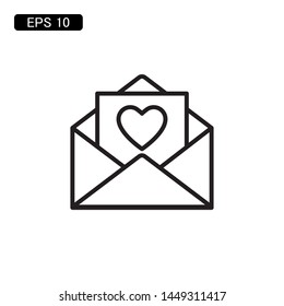 mail envelope icon vector illustration