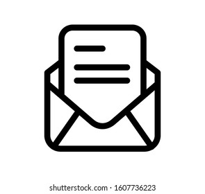 mail envelope icon vector illustration