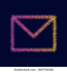 
Icono de sobre de correo, Ilustración vectorial