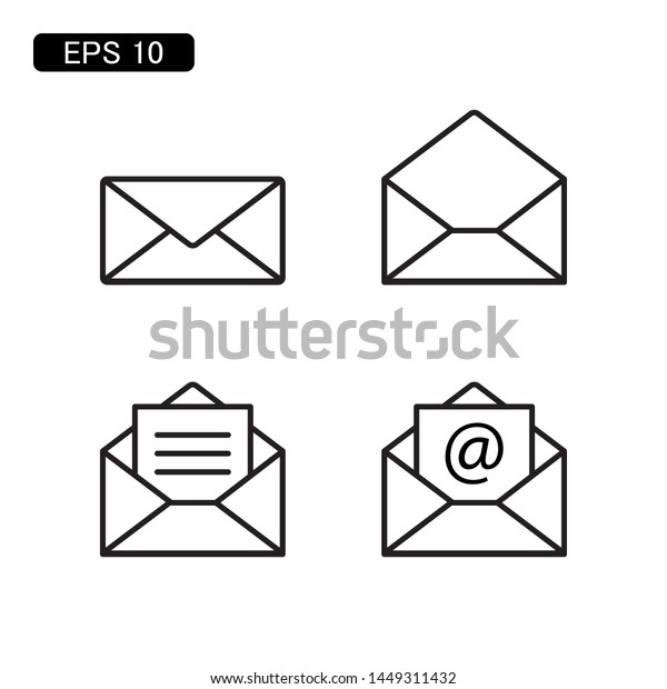 mail envelope icon\
vector illustration