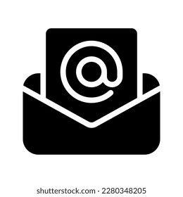 Icono de Sobre de correo. Ilustración aislada del vector