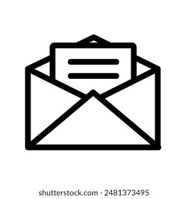 Mail envelope icon vector on isolated background.