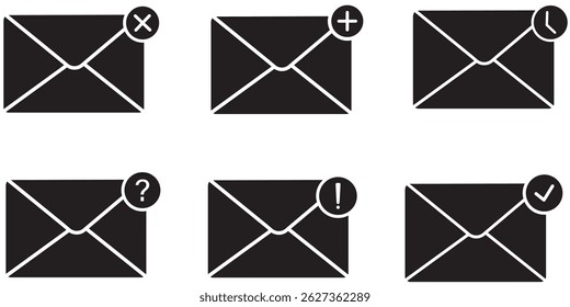 mail envelope icon vector symbol, sent mail, new mail, inbox, email . Mail icon vector for illustration, Flat design sign icon set for web, transparent background,
