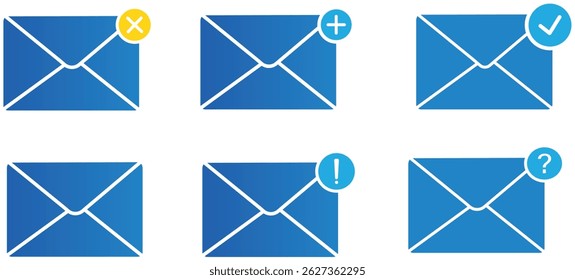 mail envelope icon vector symbol, sent mail, new mail, inbox, email . Mail icon vector for illustration, Flat design sign icon set for web, transparent background,
