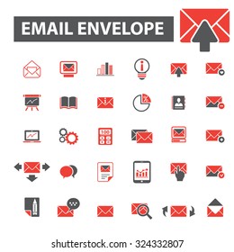 mail, envelope icons