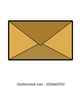 Mail envelope isolated