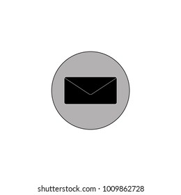 mail envelope isolated grey background icon