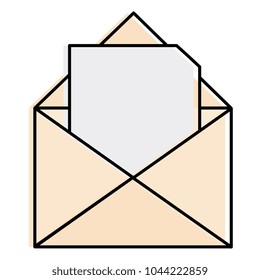 mail envelope isolated icon