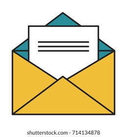 mail envelope isolated icon