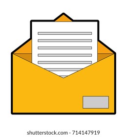 mail envelope isolated icon