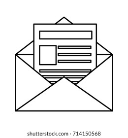 mail envelope isolated icon