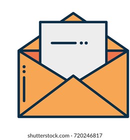 mail envelope isolated icon