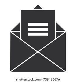 mail envelope isolated icon