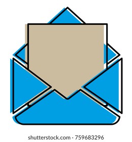 mail envelope isolated icon