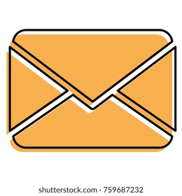 mail envelope isolated icon