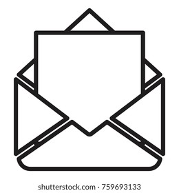 mail envelope isolated icon