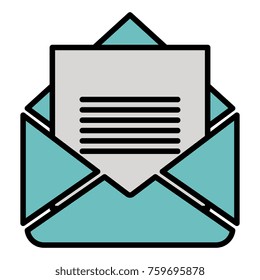 mail envelope isolated icon
