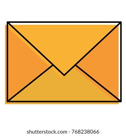 mail envelope isolated icon