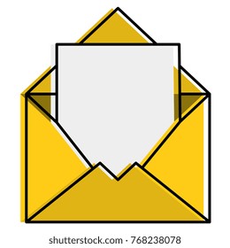 mail envelope isolated icon