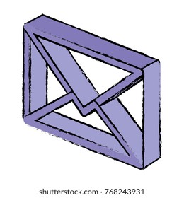 mail envelope isolated icon