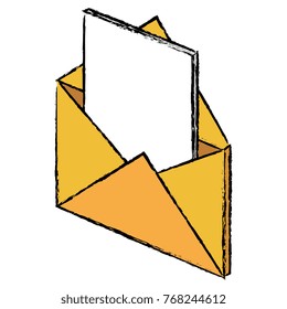 mail envelope isolated icon