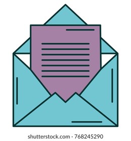mail envelope isolated icon