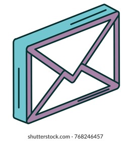 mail envelope isolated icon