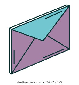 mail envelope isolated icon