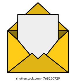 mail envelope isolated icon