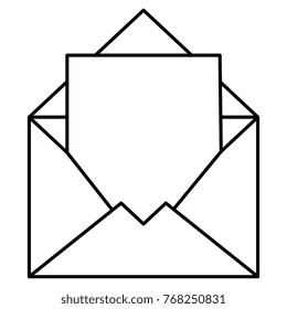 mail envelope isolated icon