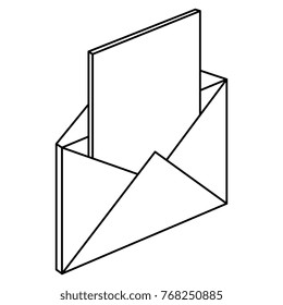 mail envelope isolated icon