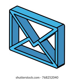 mail envelope isolated icon