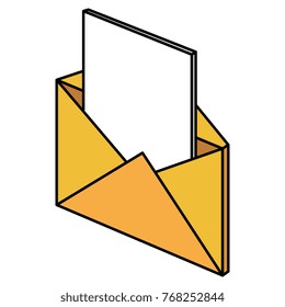 mail envelope isolated icon