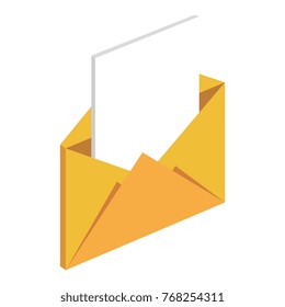 mail envelope isolated icon